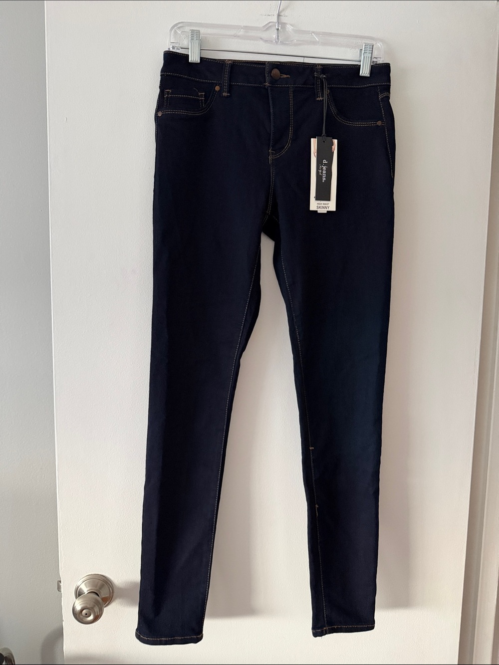 NWT d.jeans New York High Waist Skinny Jeans Modern Fit Dark Wash Denim Size 6